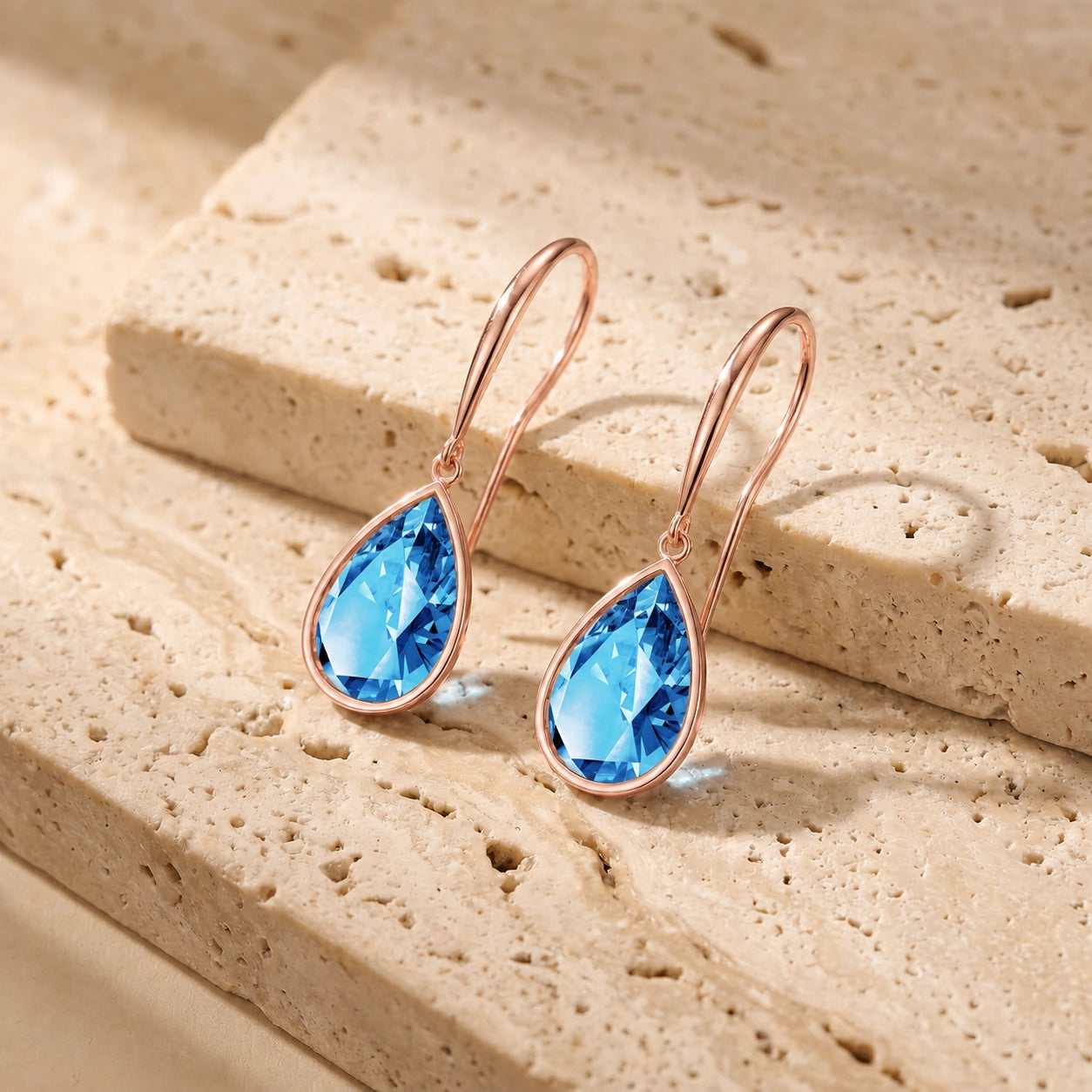 Rose Gold Blue Topaz — Mariaamelia