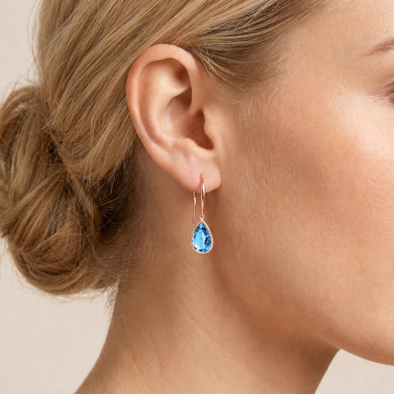 Rose Gold Blue Topaz — Mariaamelia