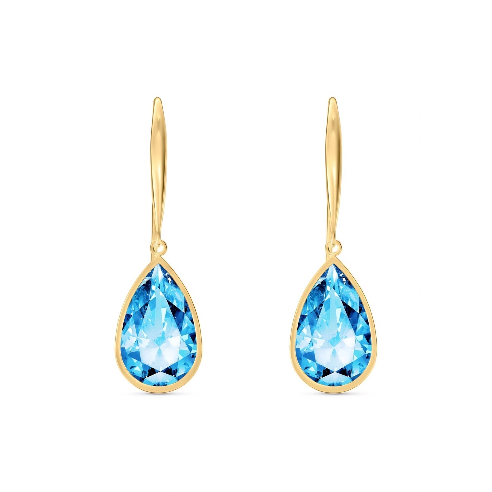 Yellow Gold Blue Topaz — Mariaamelia