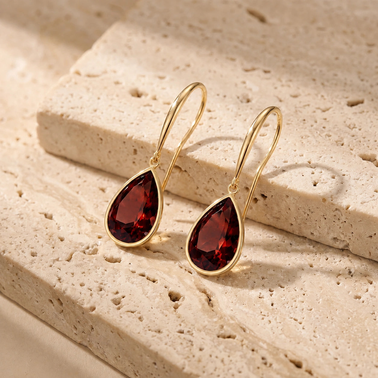Yellow Gold Garnet — Mariaamelia