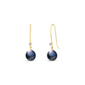 Yellow Gold Earrings Pearl 10K — Cosima