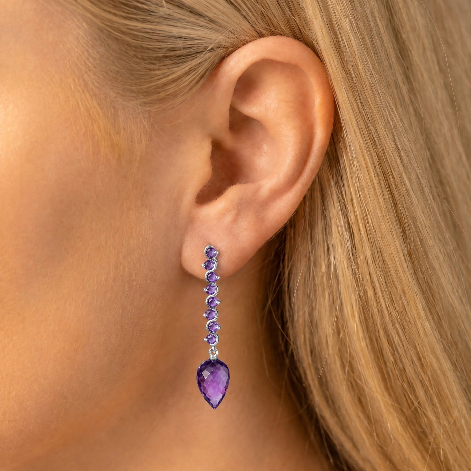 White Gold Amethyst — Mariaangiolina