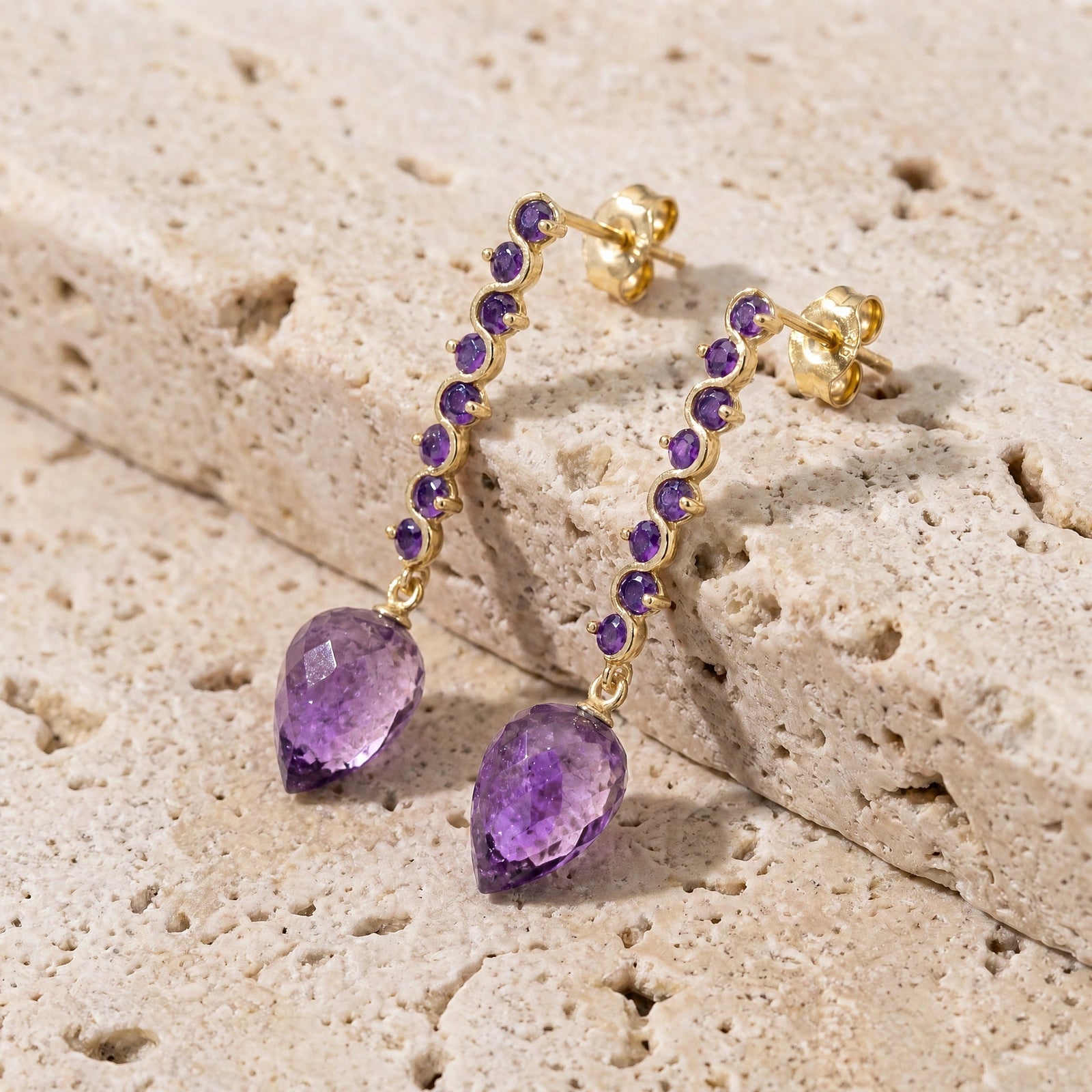 Yellow Gold Amethyst — Mariaangiolina