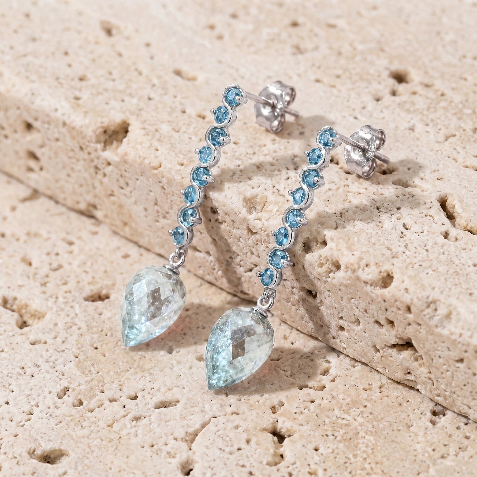 White Gold Blue Topaz — Mariaangiolina