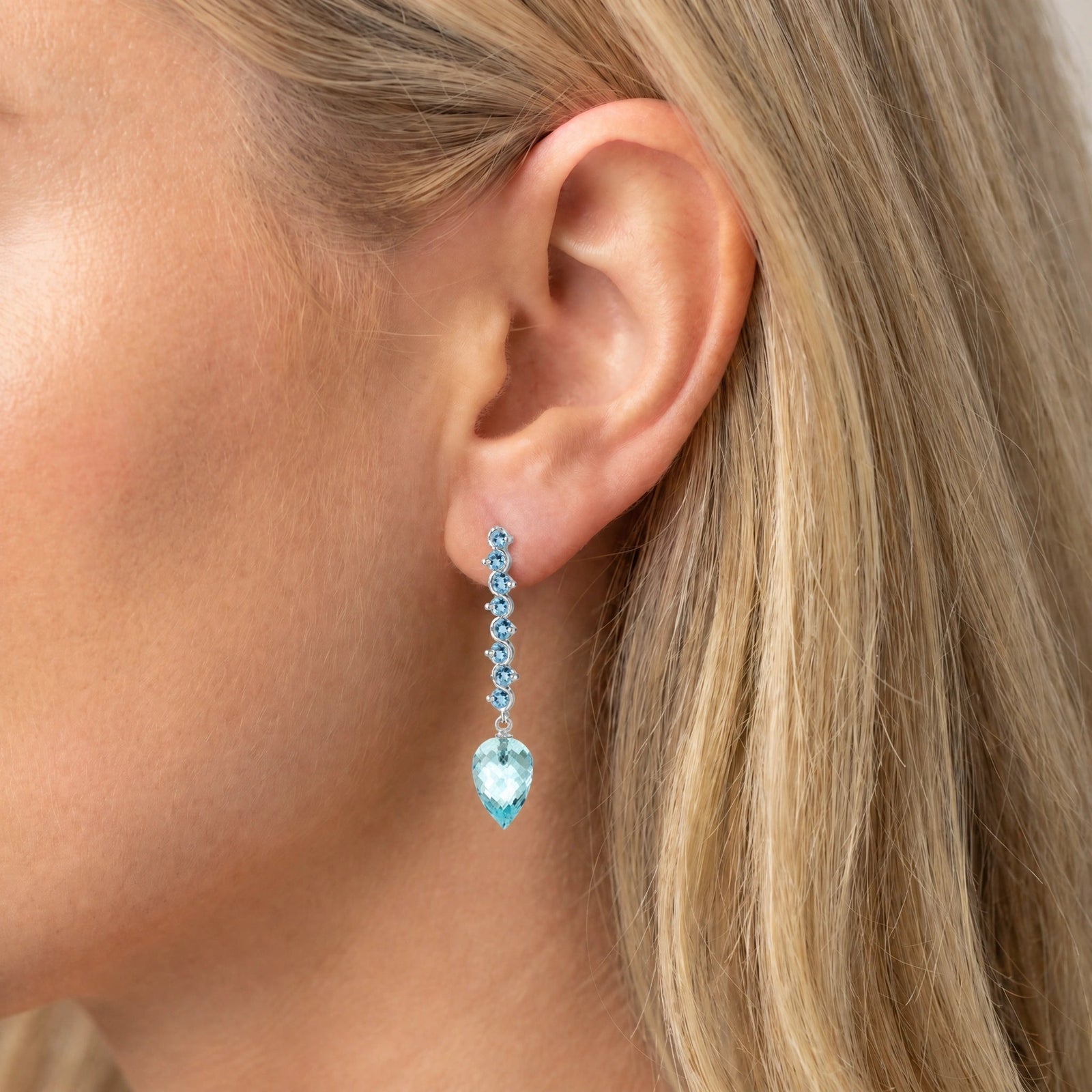 White Gold Blue Topaz — Mariaangiolina