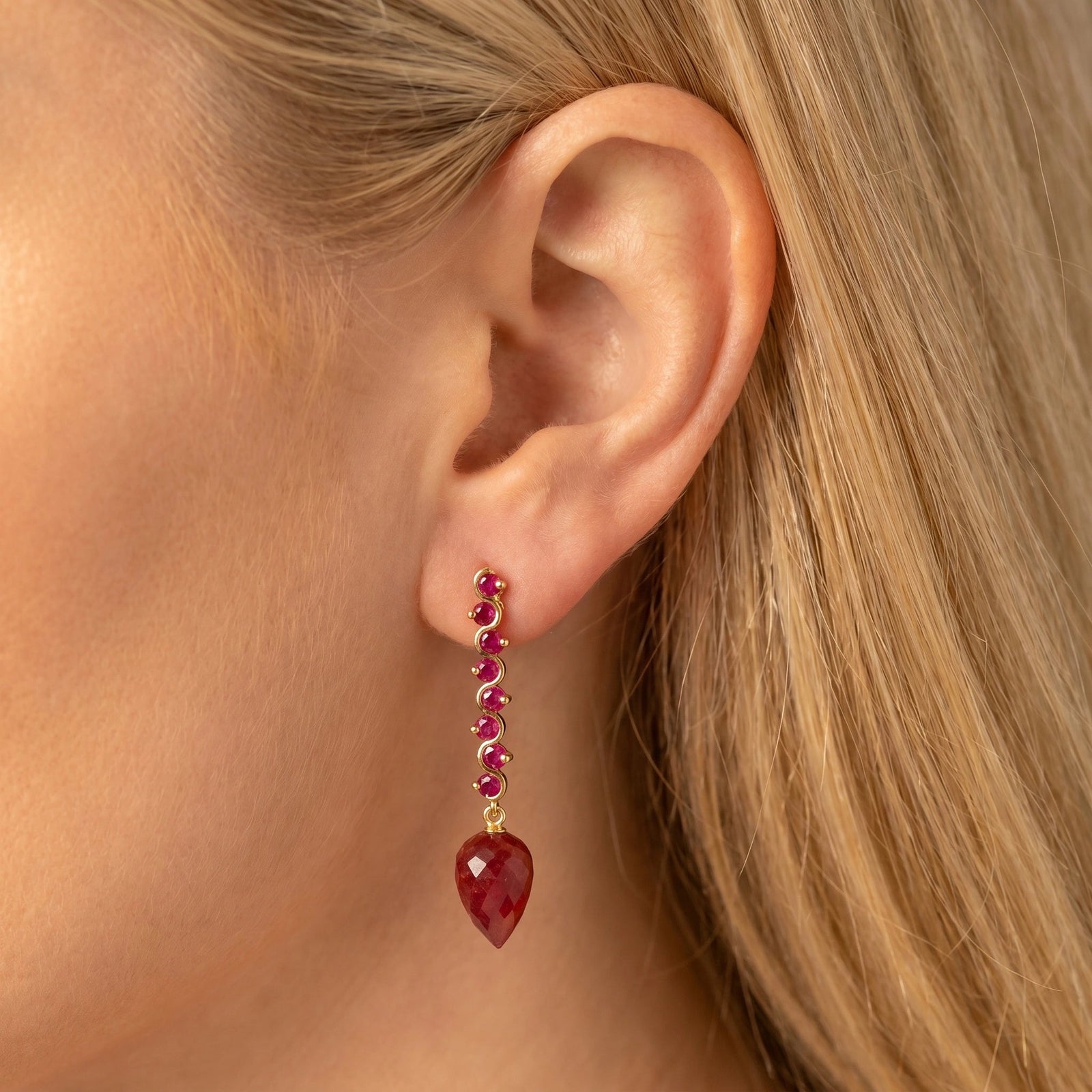 Yellow Gold Ruby — Mariaangiolina