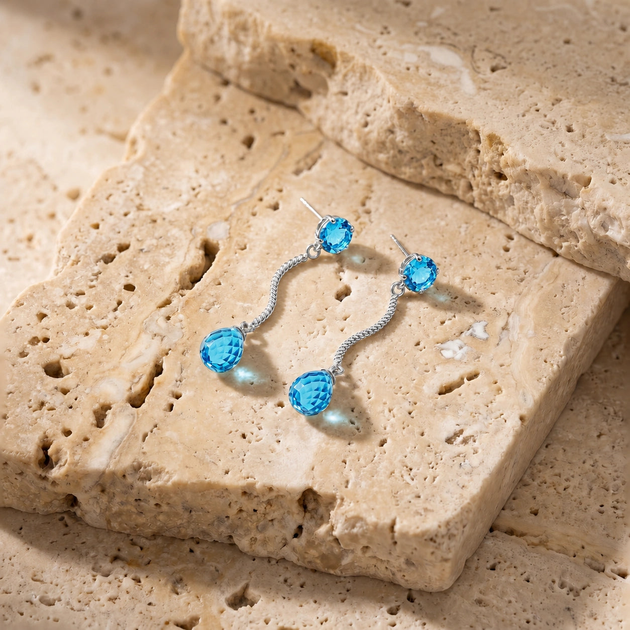 White Gold Blue Topaz — Mariaanna