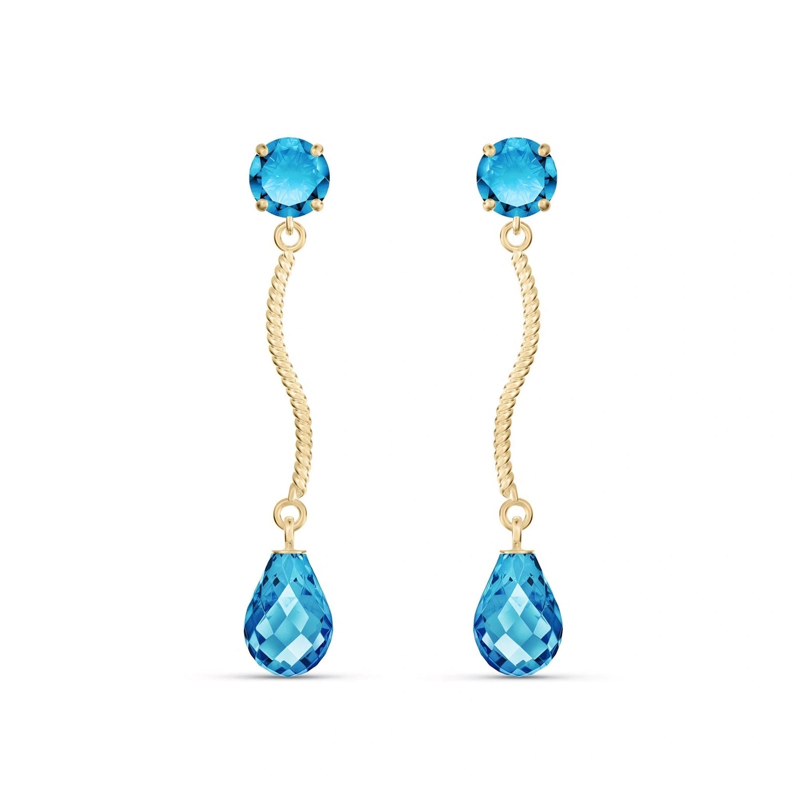 Yellow Gold Blue Topaz — Mariaanna