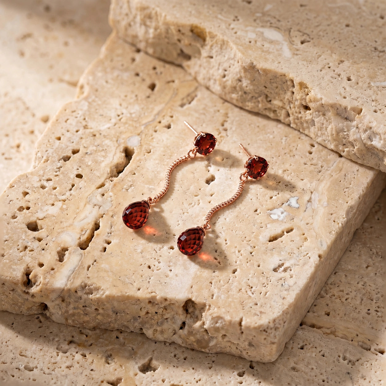 Rose Gold Garnet — Mariaanna