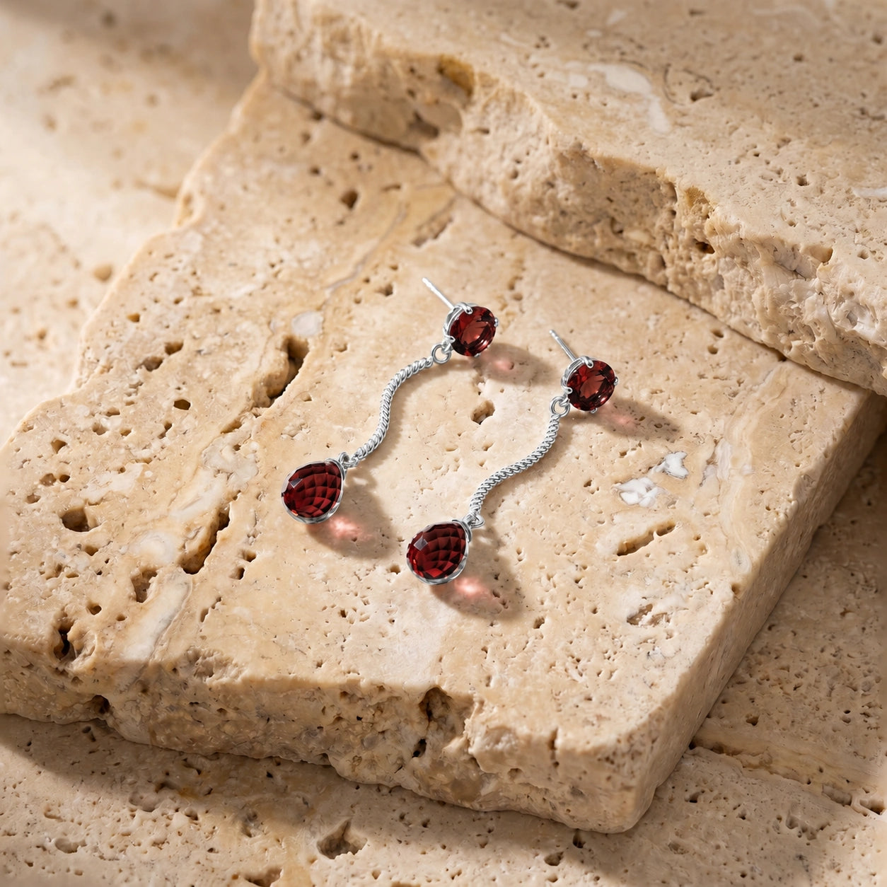 White Gold Garnet — Mariaanna