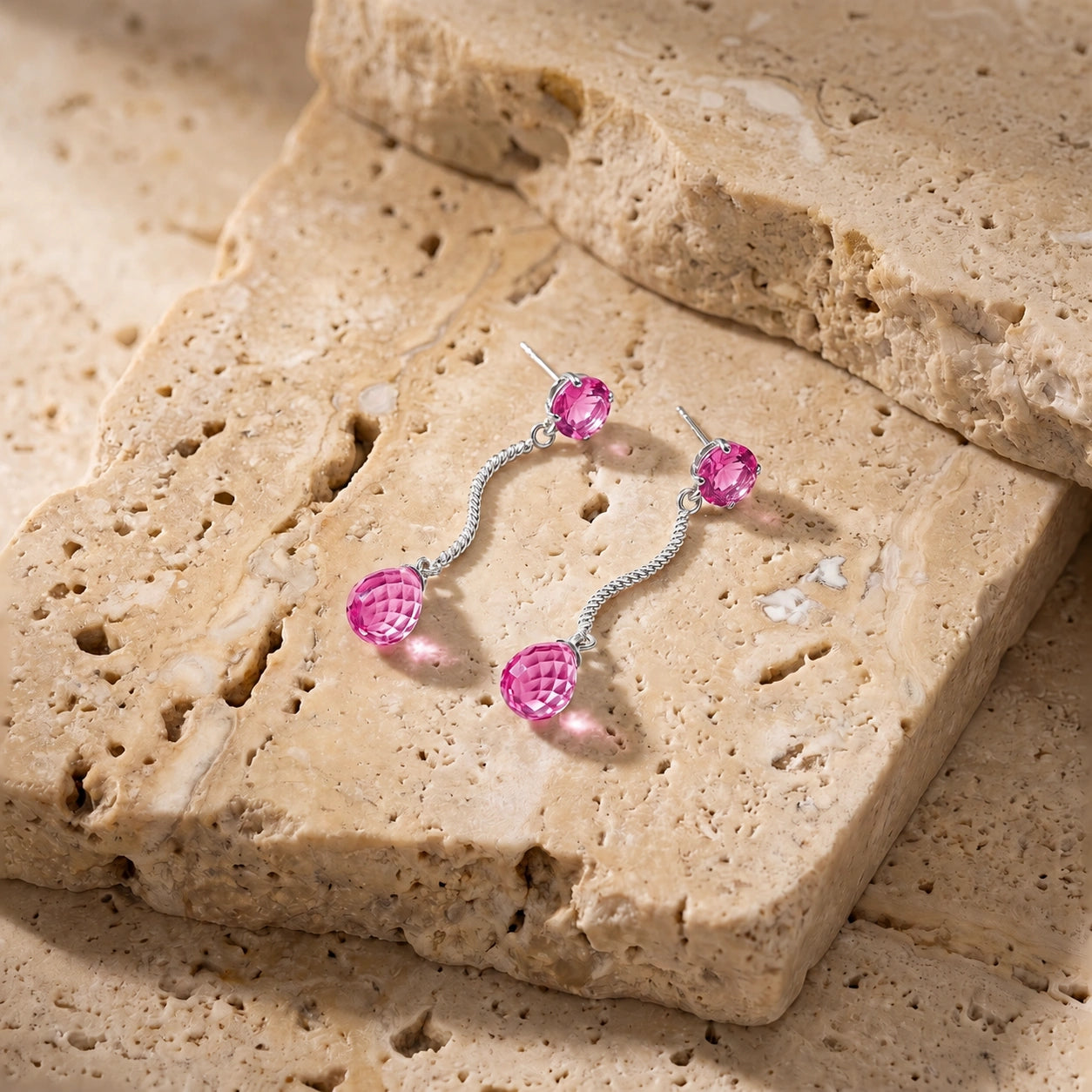 White Gold Pink Topaz — Mariaanna
