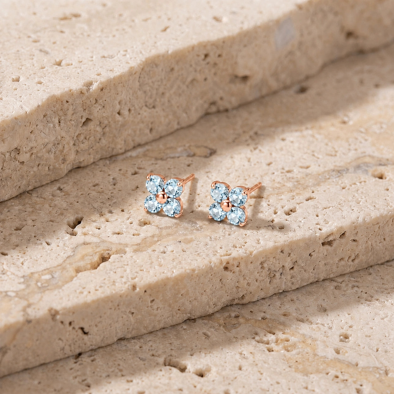 Rose Gold Aquamarine — Mariaannarosa