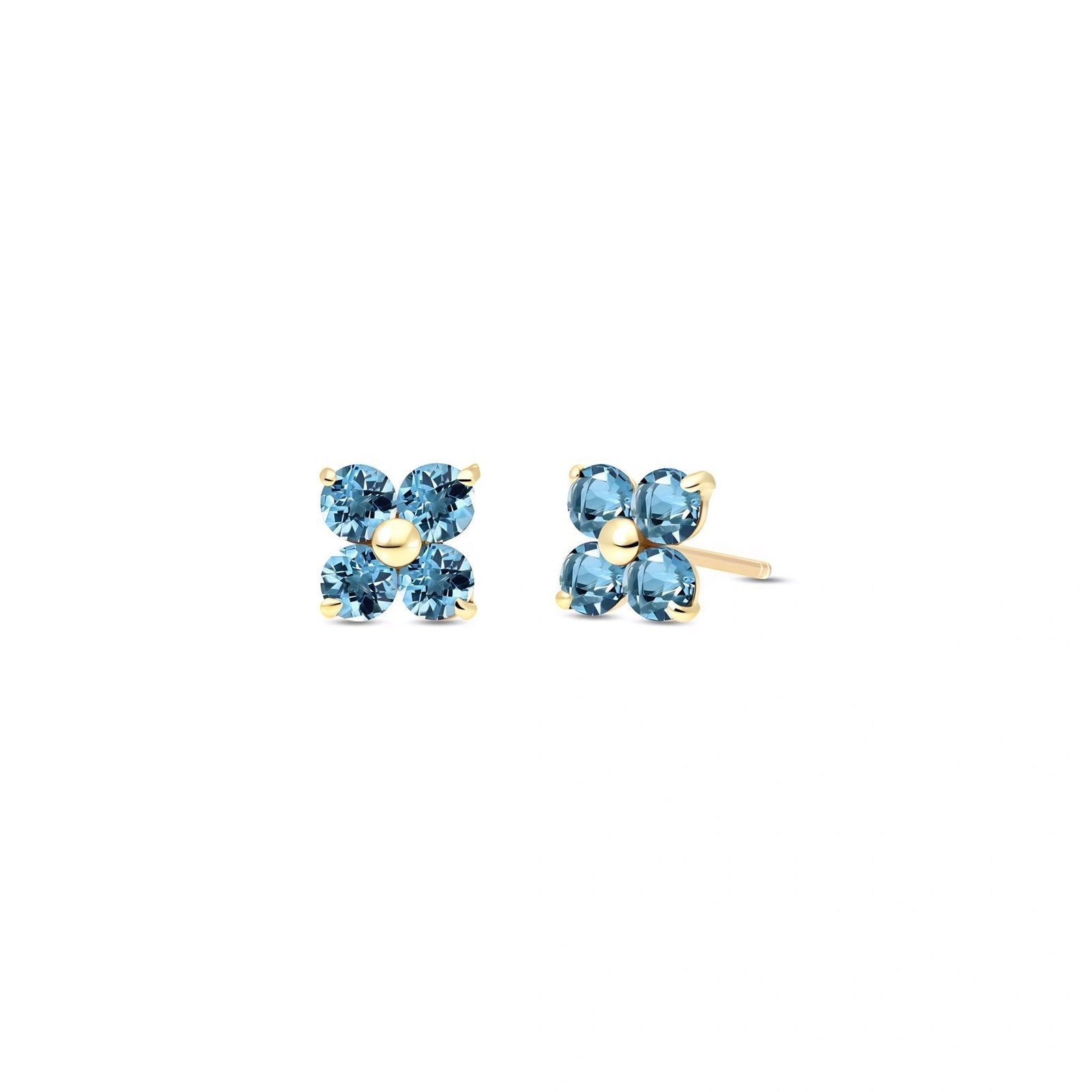 Yellow Gold Blue Topaz — Mariaannarosa