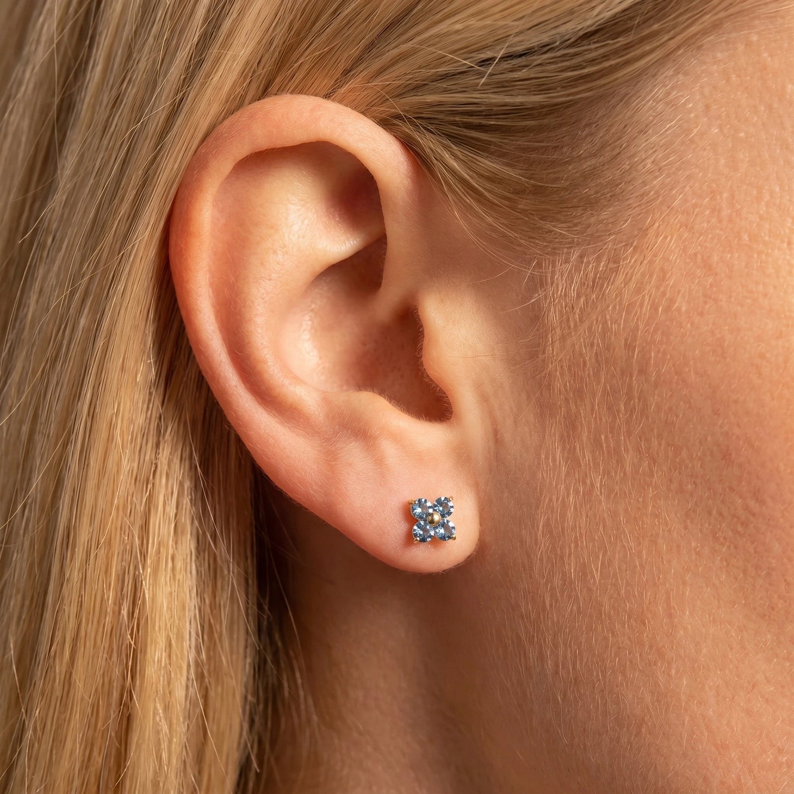 Yellow Gold Blue Topaz — Mariaannarosa
