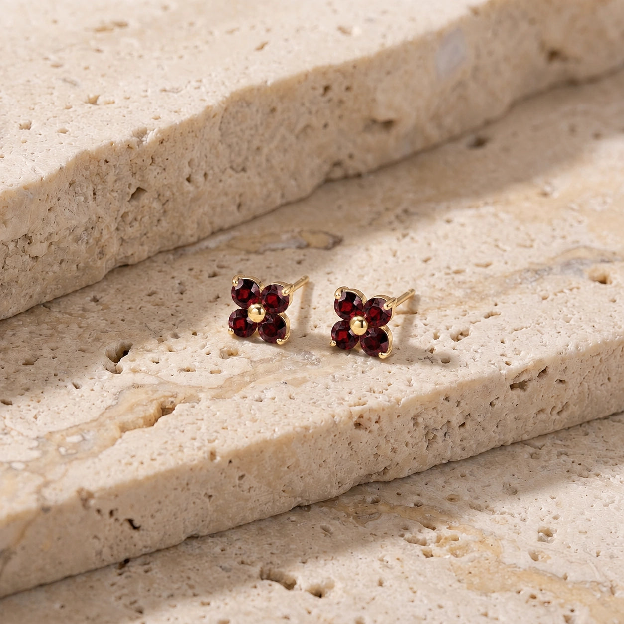 Yellow Gold Garnet — Mariaannarosa