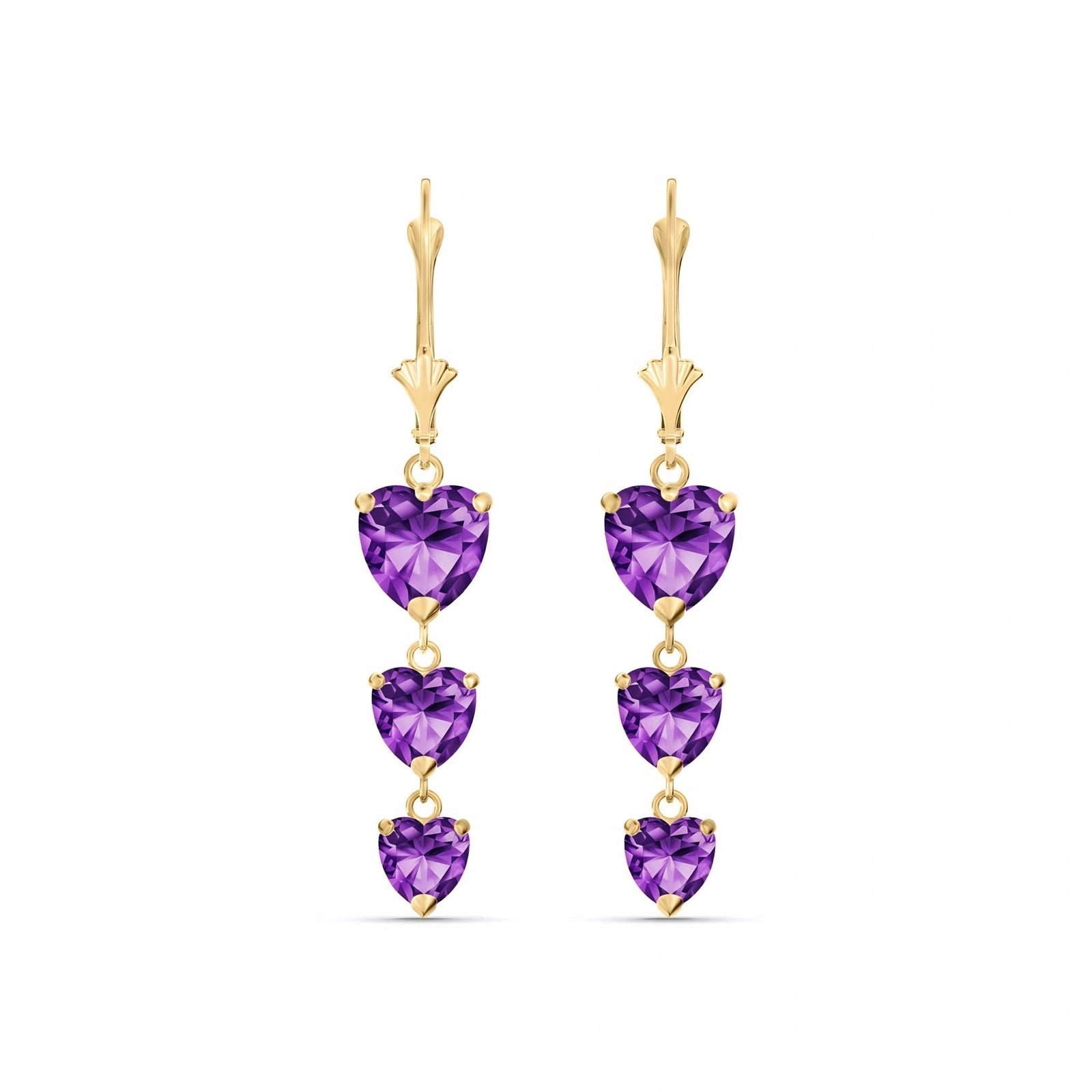Yellow Gold Amethyst — Mariaannunziata