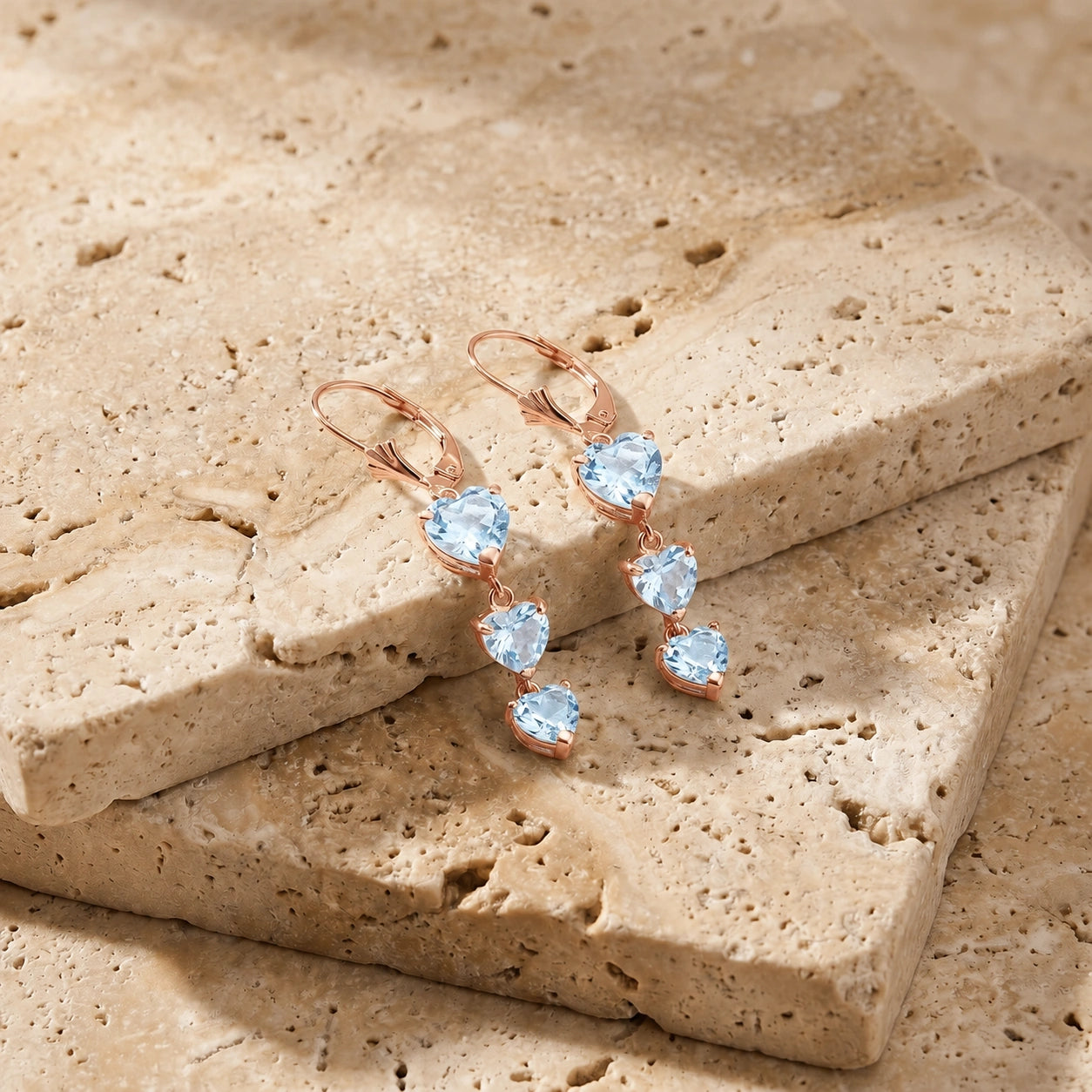 Rose Gold Aquamarine — Mariaannunziata