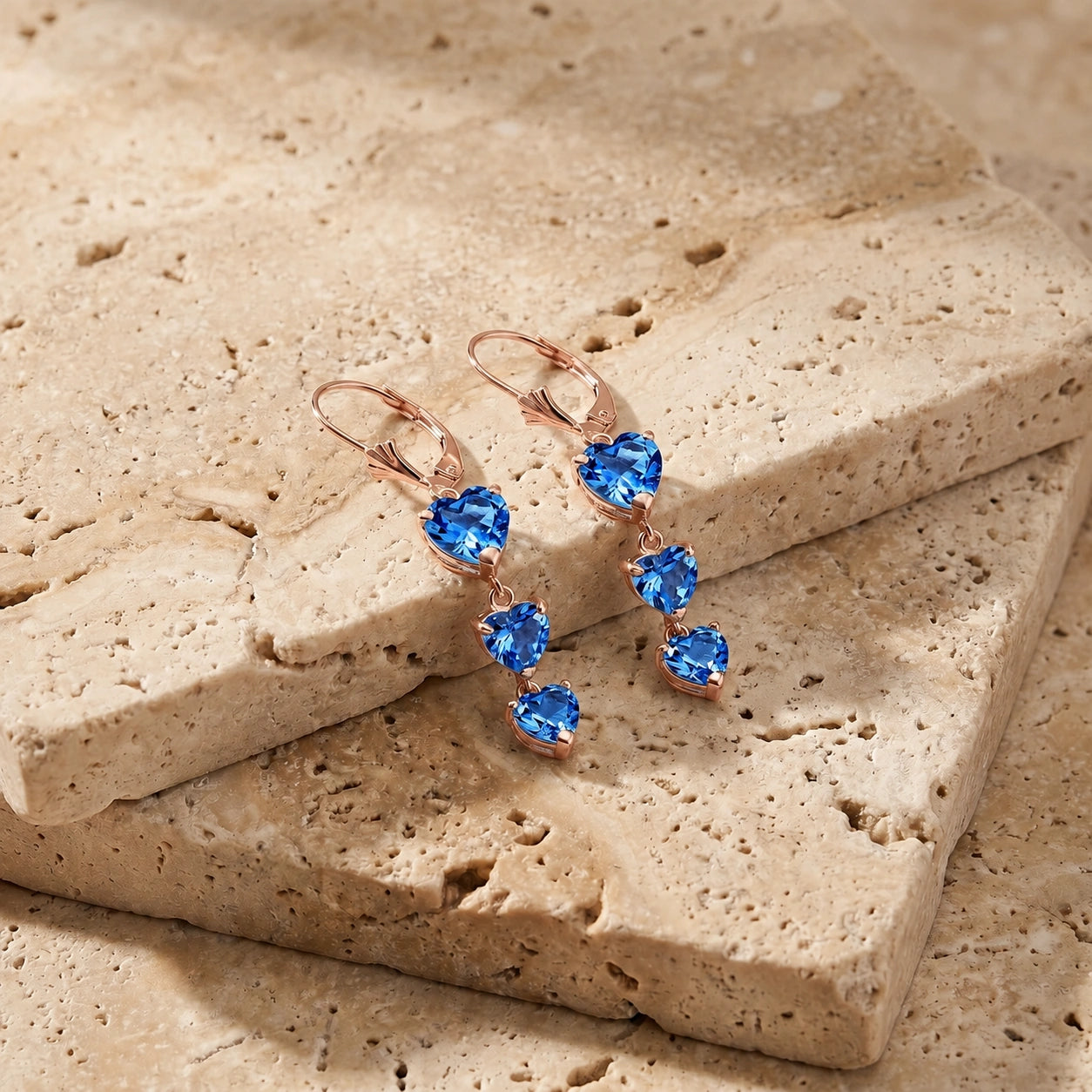 Rose Gold Blue Topaz — Mariaannunziata