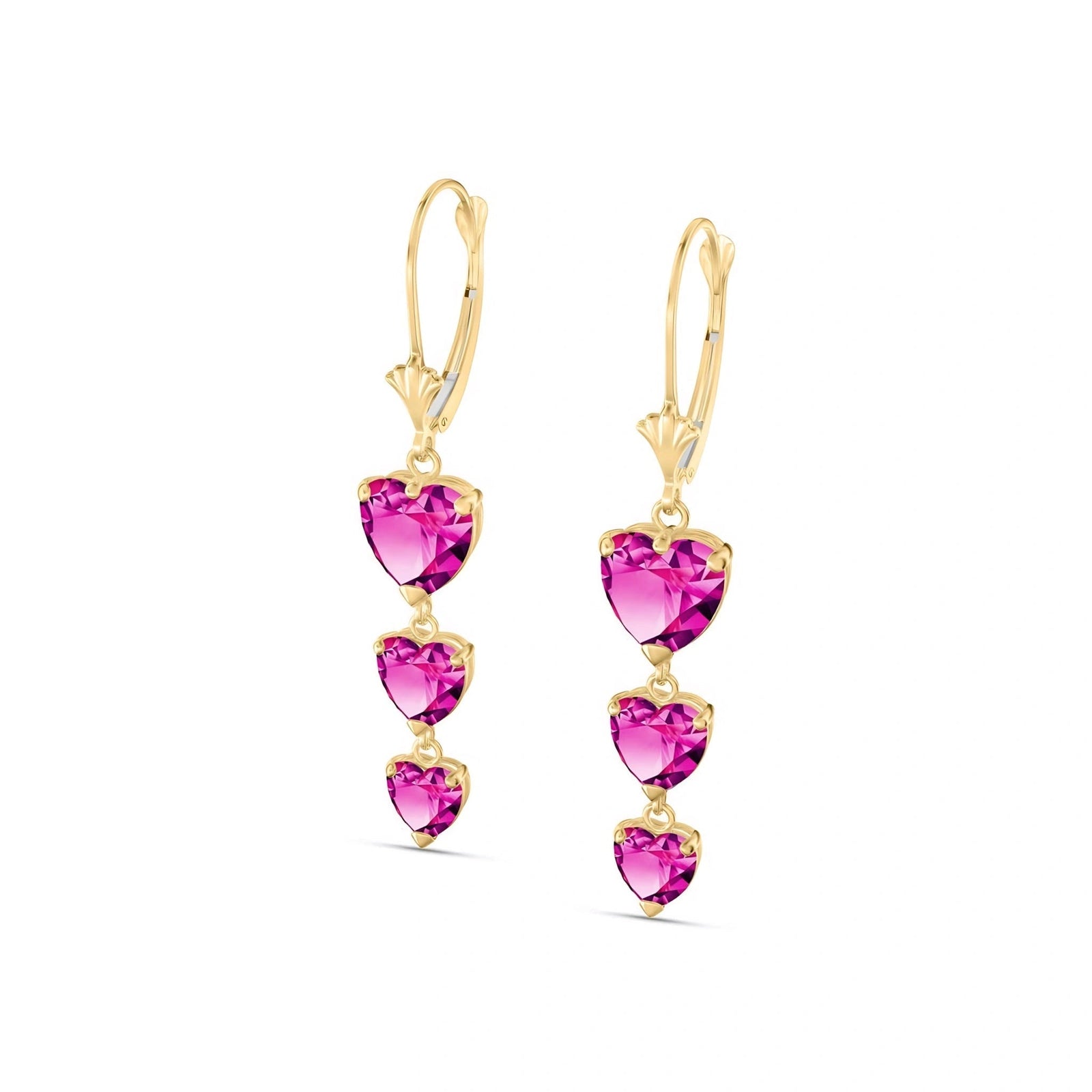 Yellow Gold Pink Topaz — Mariaannunziata