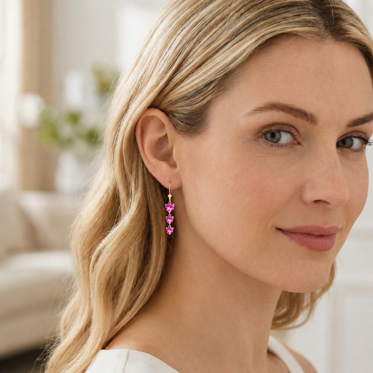 Yellow Gold Pink Topaz — Mariaannunziata