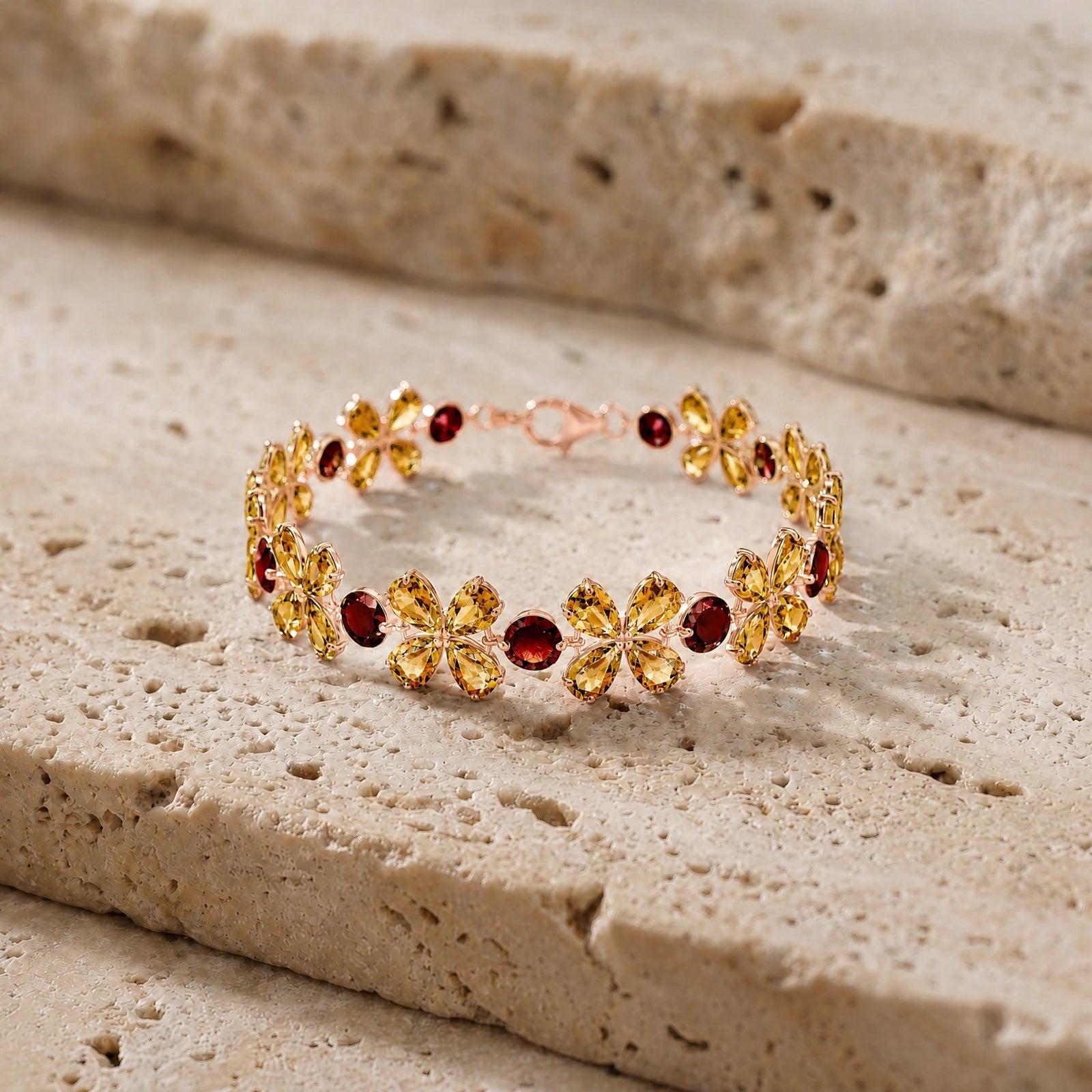 Rose Gold Reverie Bracelet Citrine 10K — Rosangela