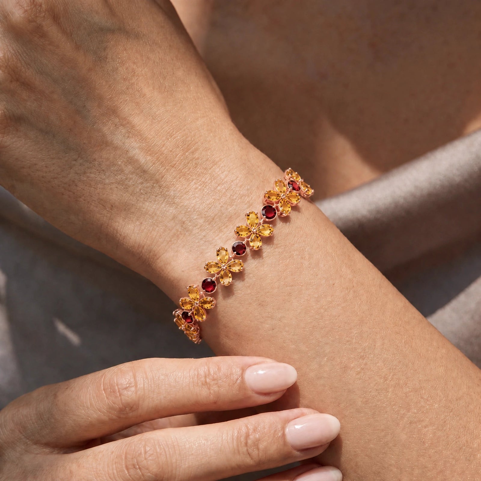 Rose Gold Reverie Bracelet Citrine 10K — Rosangela