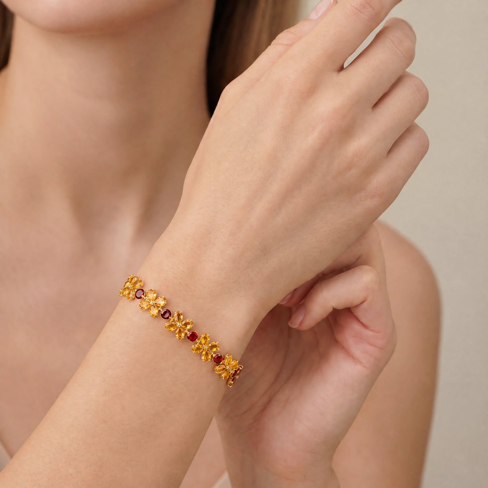 Yellow Gold Reverie Bracelet Citrine 10K — Rosangela