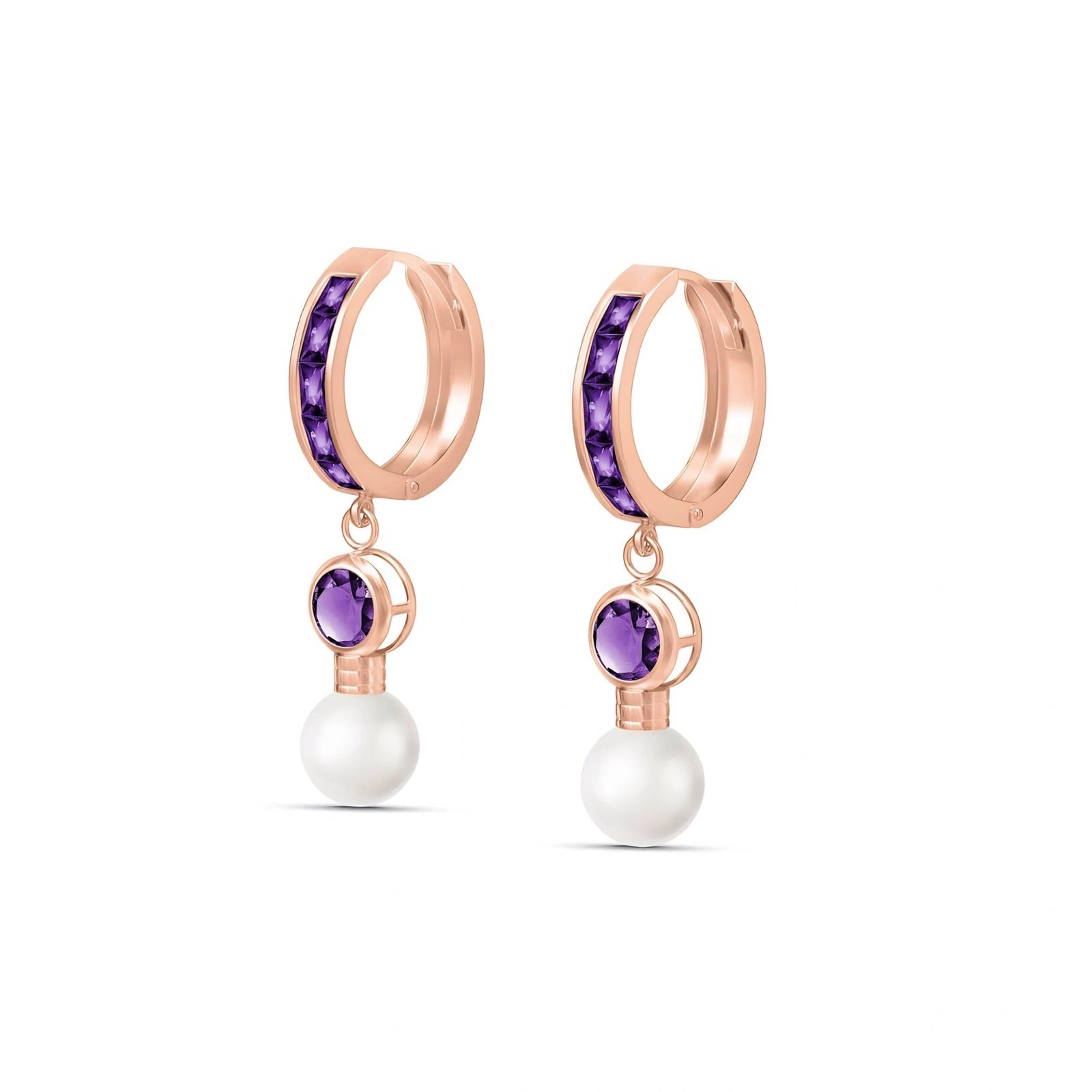 Rose Gold Amethyst & Pearl — Mariaantonella