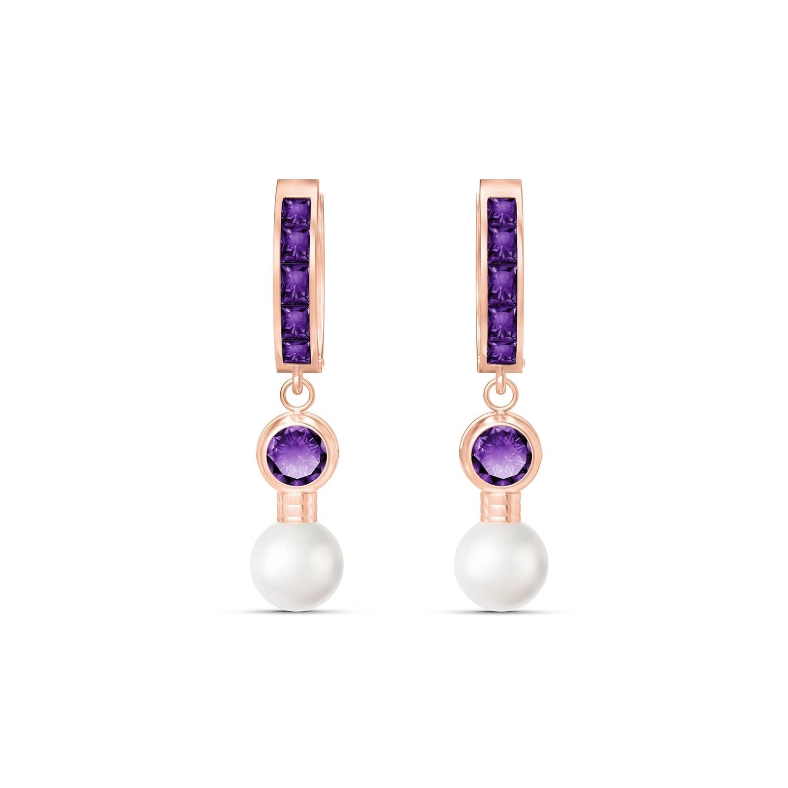 Rose Gold Amethyst & Pearl — Mariaantonella