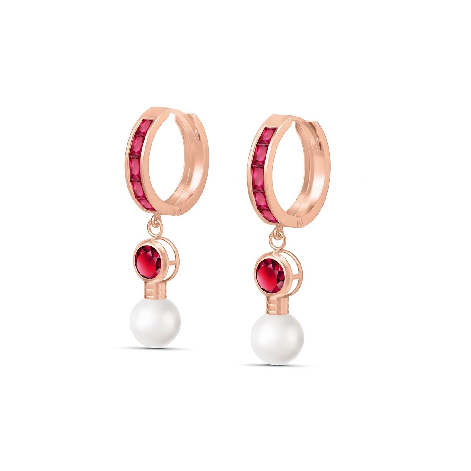 Rose Gold Ruby & Pearl — Mariaantonella