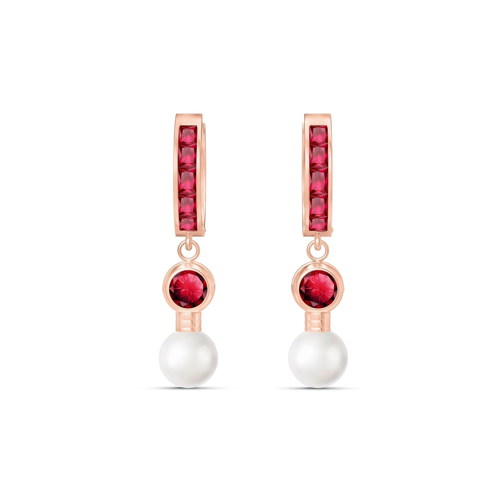 Rose Gold Ruby & Pearl — Mariaantonella