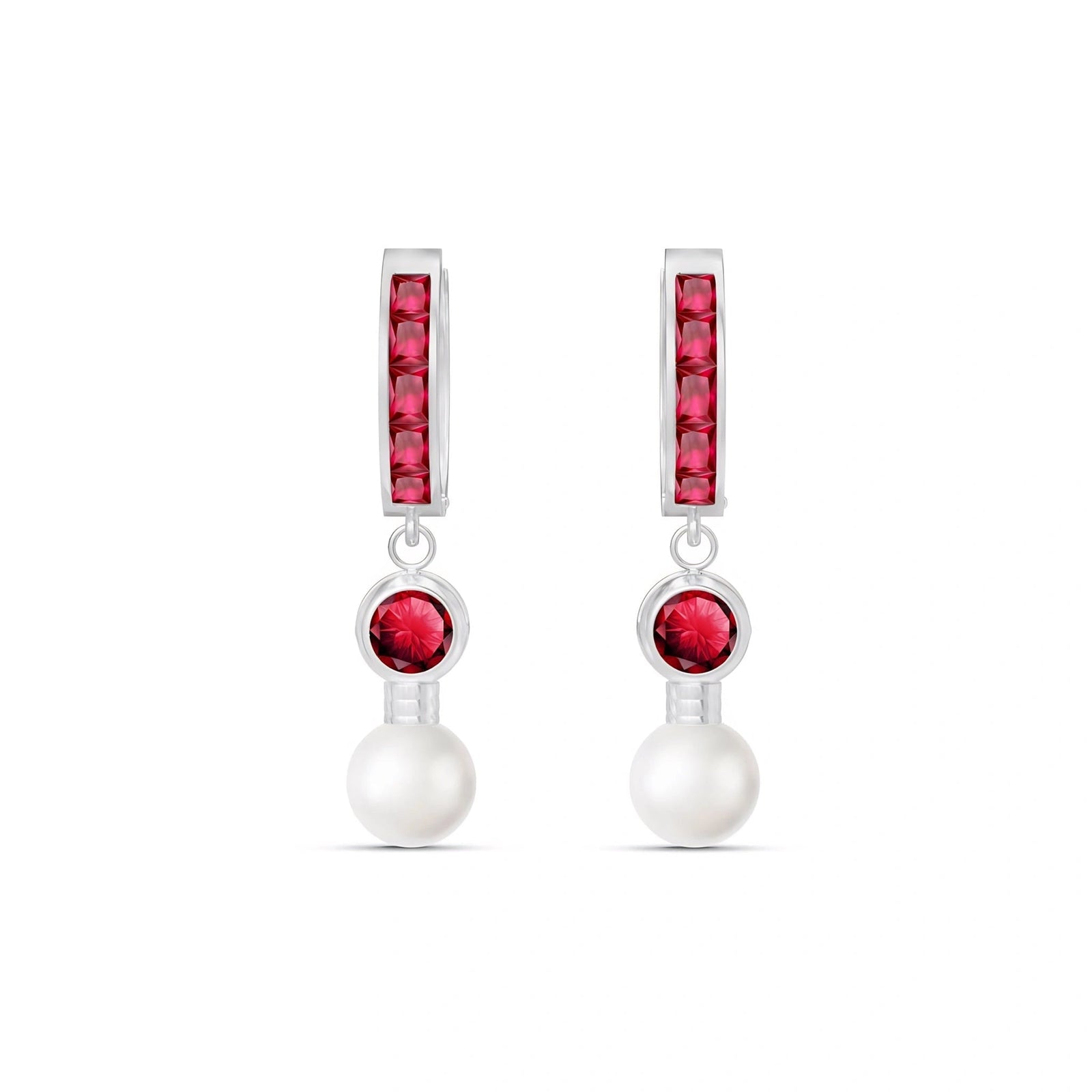 White Gold Ruby & Pearl — Mariaantonella