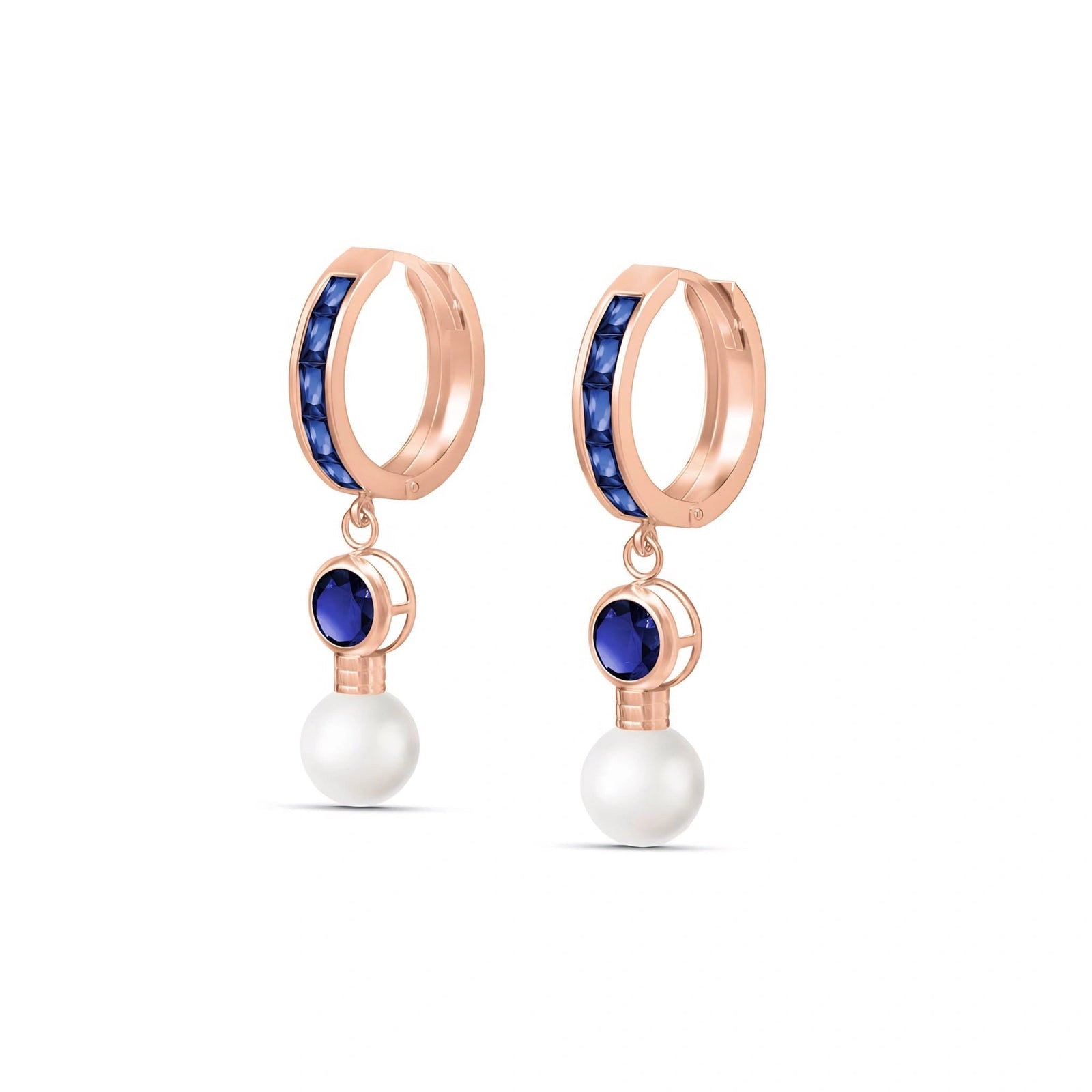 Rose Gold Sapphire & Pearl — Mariaantonella