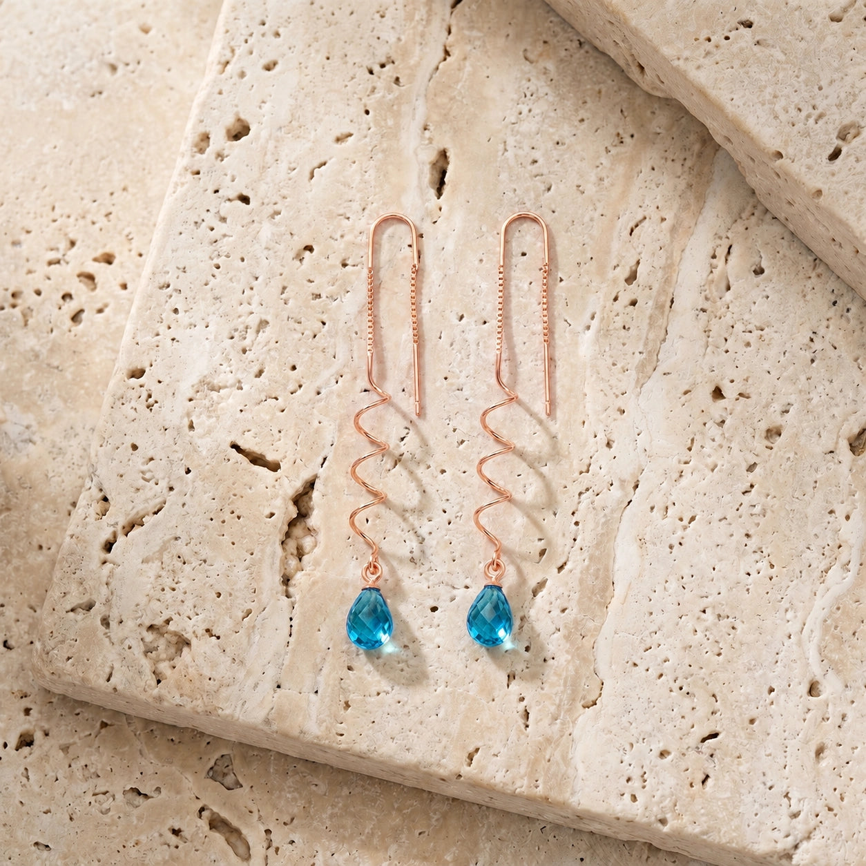 Rose Gold Blue Topaz — Mariaantonia