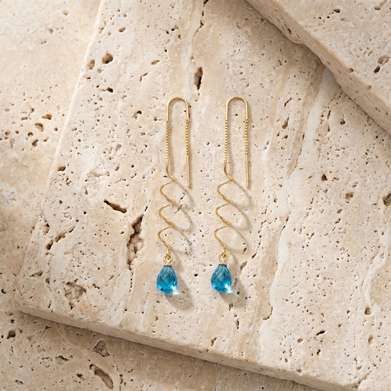 Yellow Gold Blue Topaz — Mariaantonia