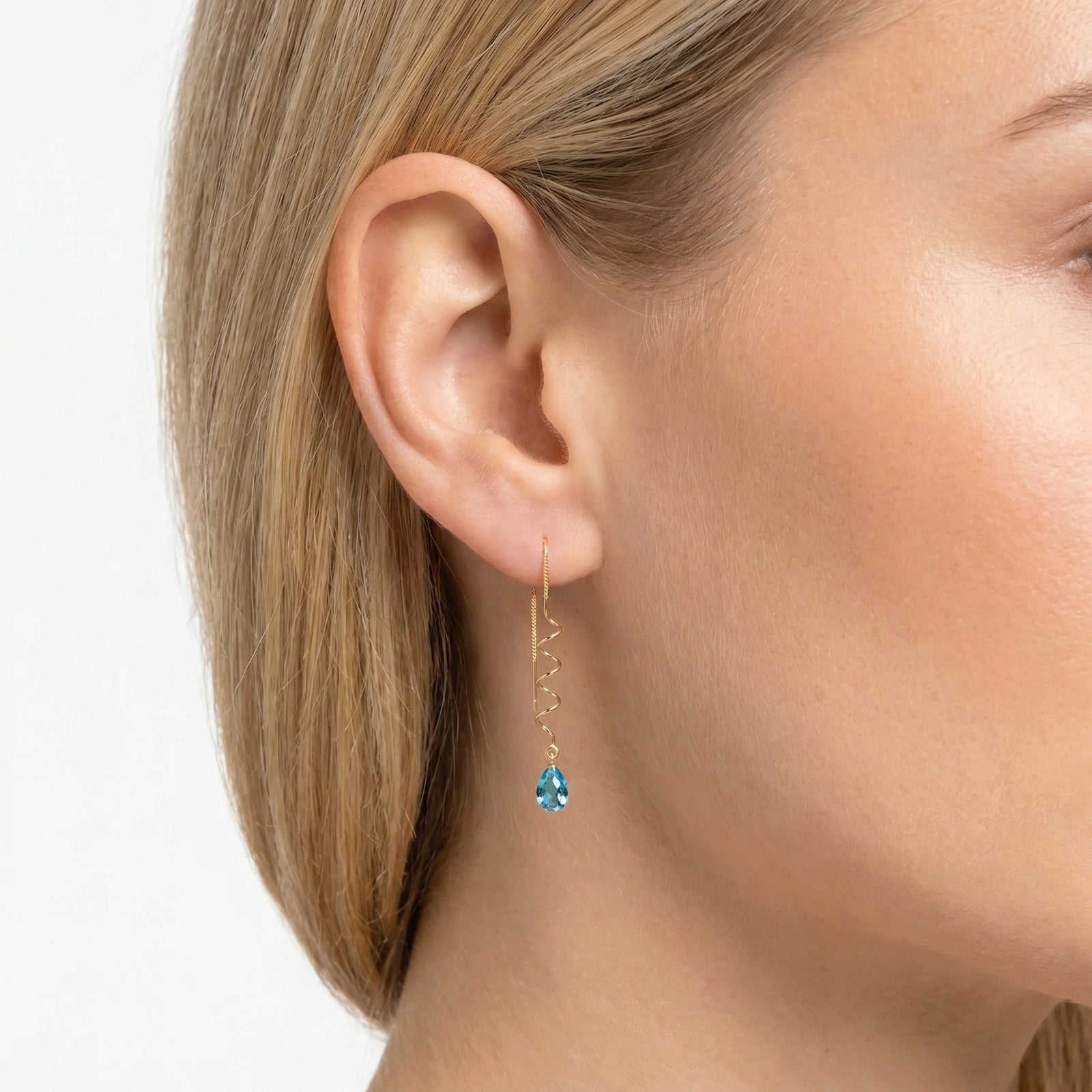 Yellow Gold Blue Topaz — Mariaantonia
