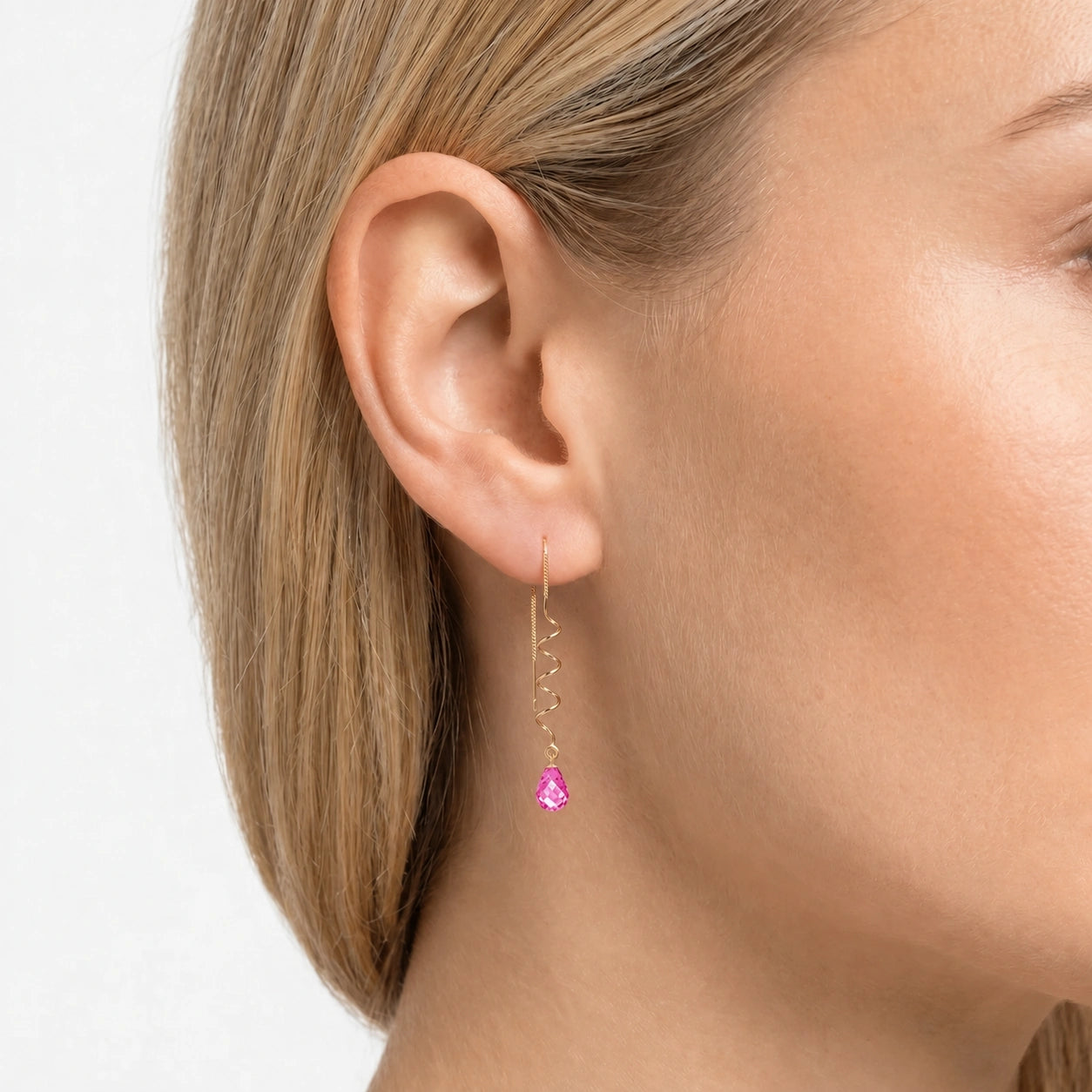 Yellow Gold Pink Topaz — Mariaantonia