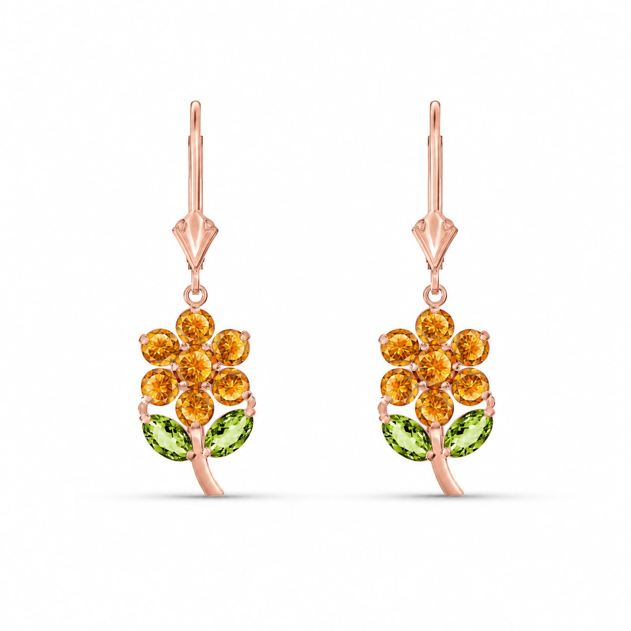 Rose Gold Citrine & Peridot — Mariaantonietta