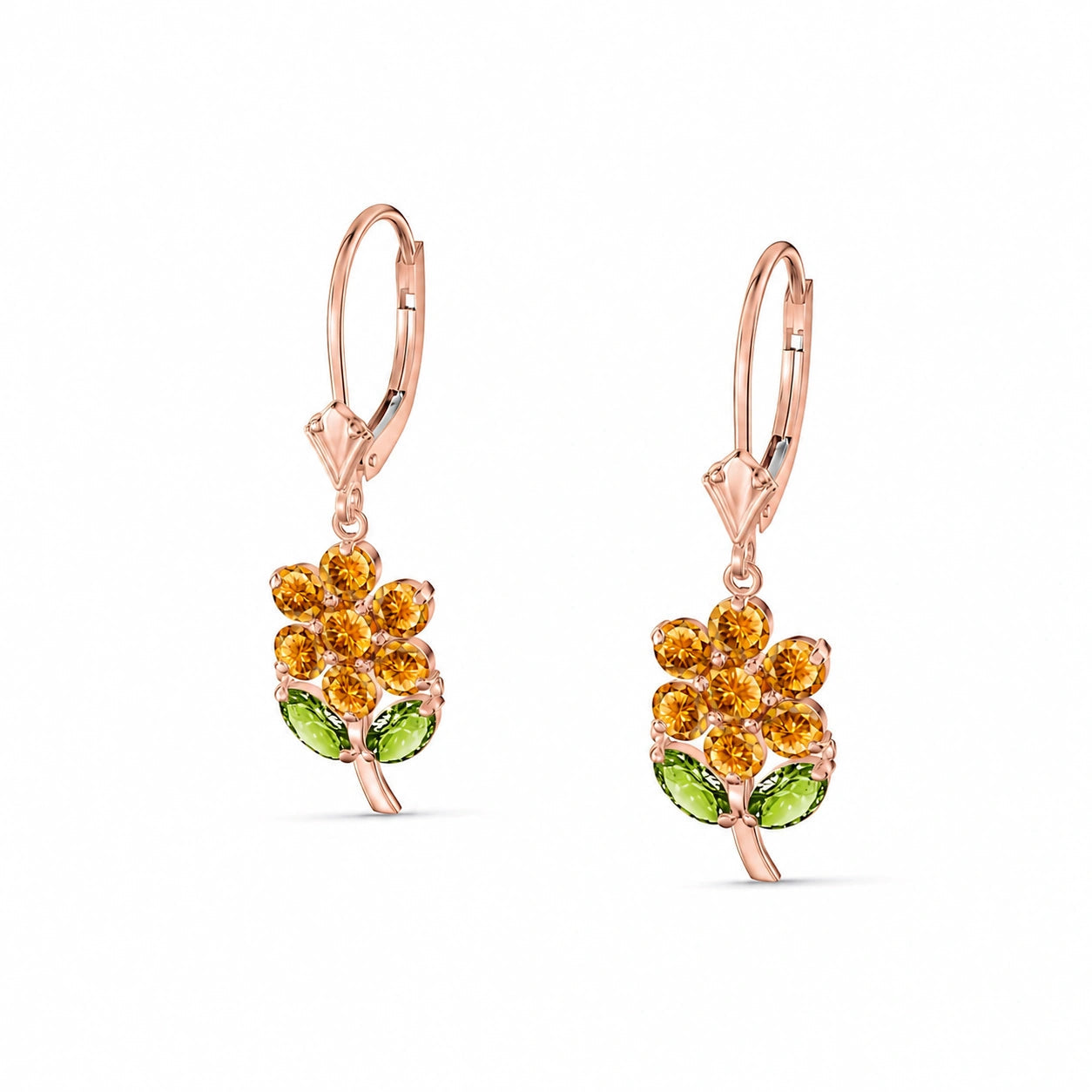 Rose Gold Citrine & Peridot — Mariaantonietta