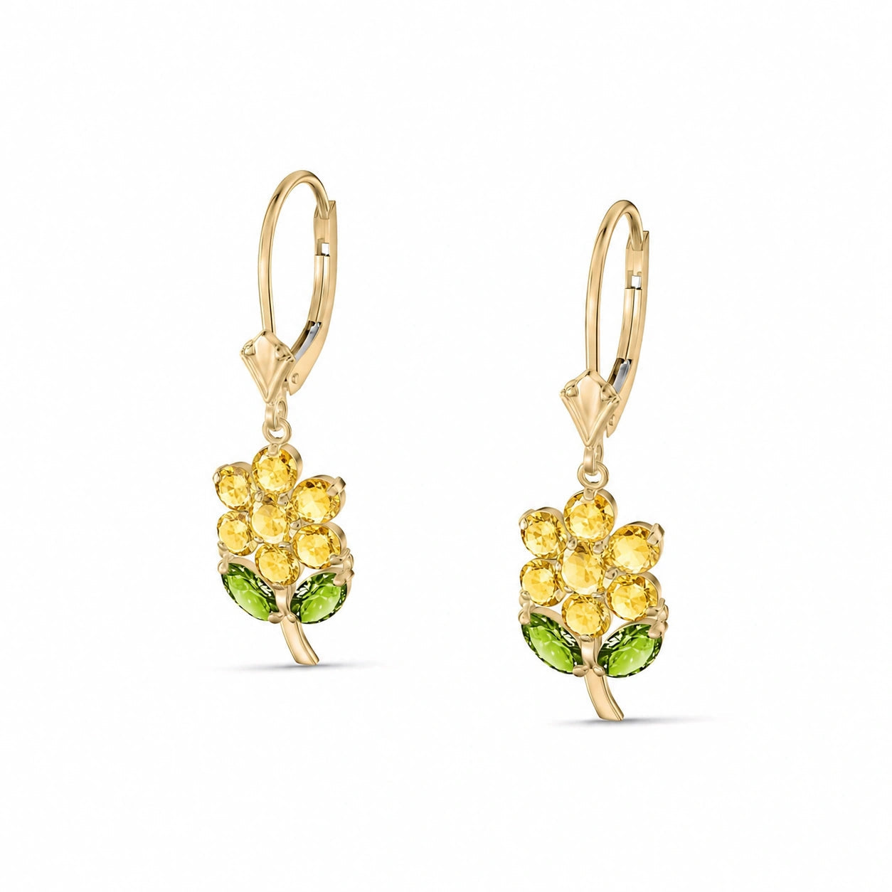 Yellow Gold Citrine & Peridot — Mariaantonietta