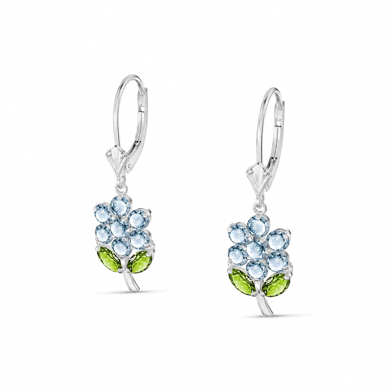 White Gold Peridot & Aquamarine — Mariaantonietta