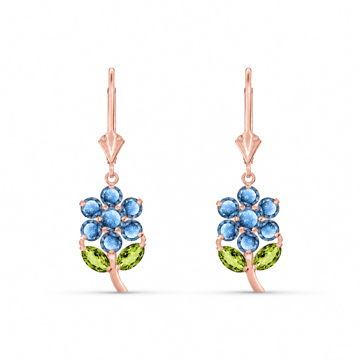 Rose Gold Peridot & Blue Topaz — Mariaantonietta