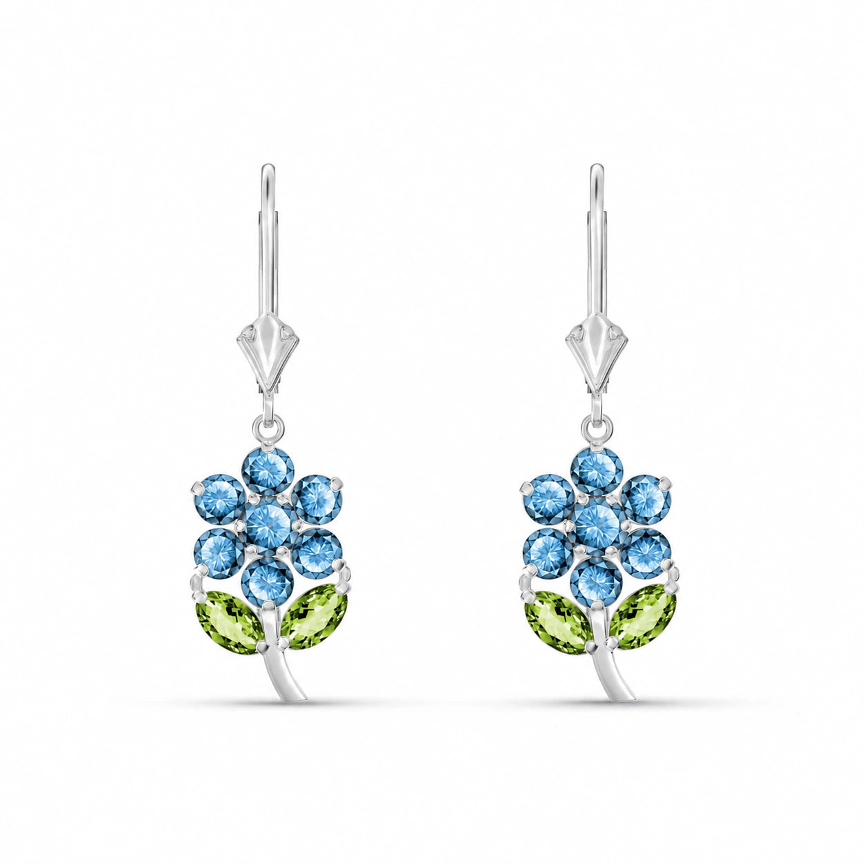 White Gold Peridot & Blue Topaz — Mariaantonietta