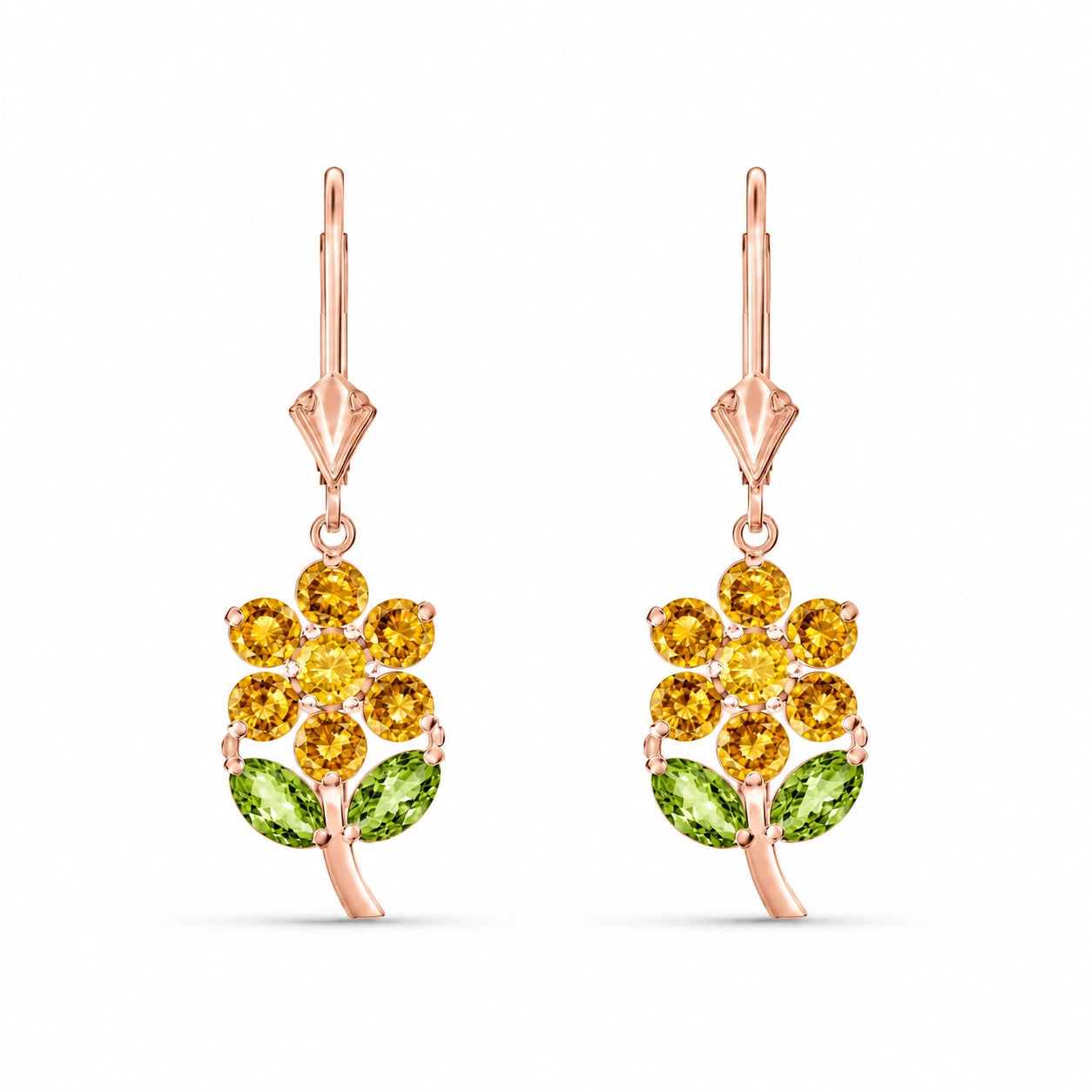Rose Gold Peridot & Citrine — Mariaantonietta