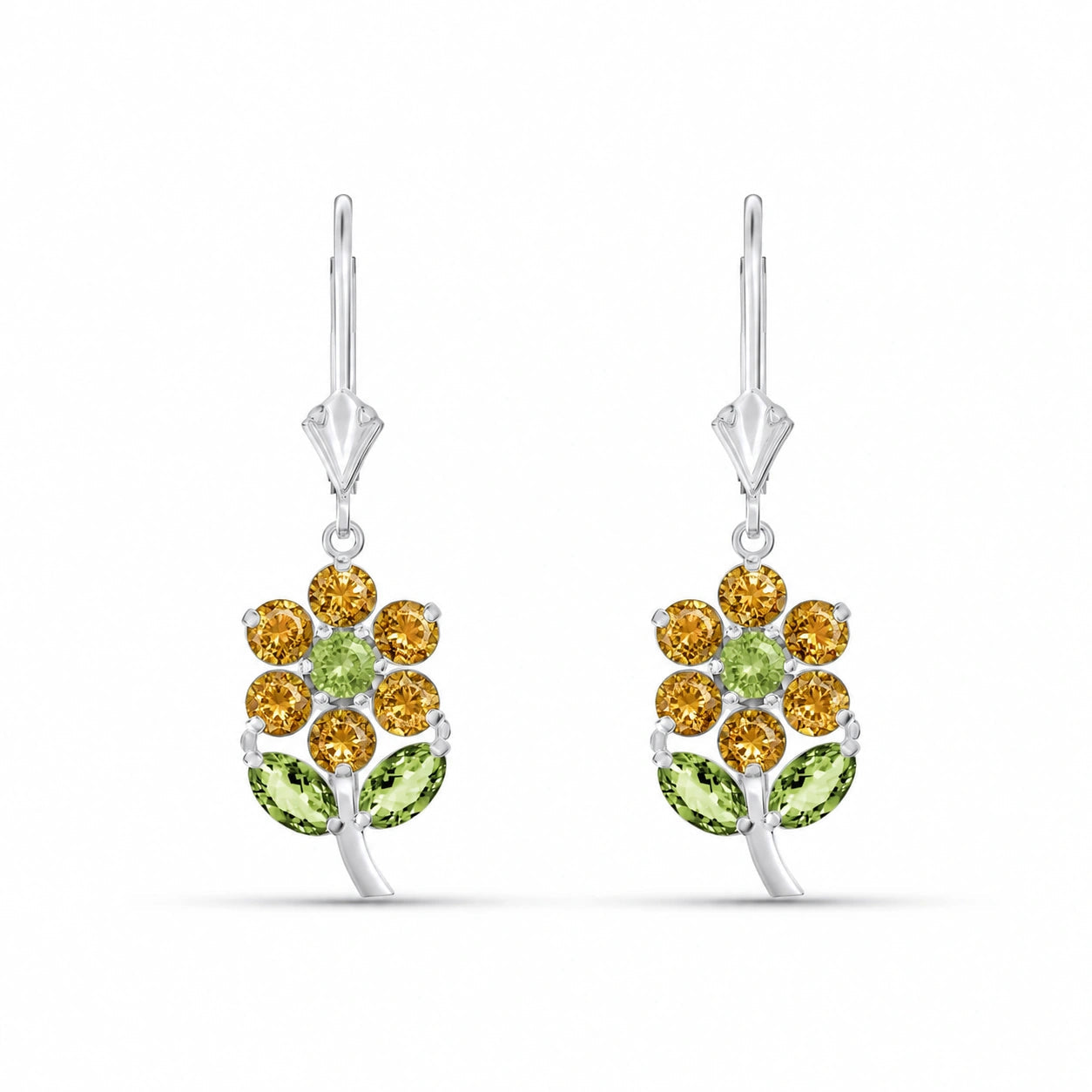 White Gold Peridot & Citrine — Mariaantonietta