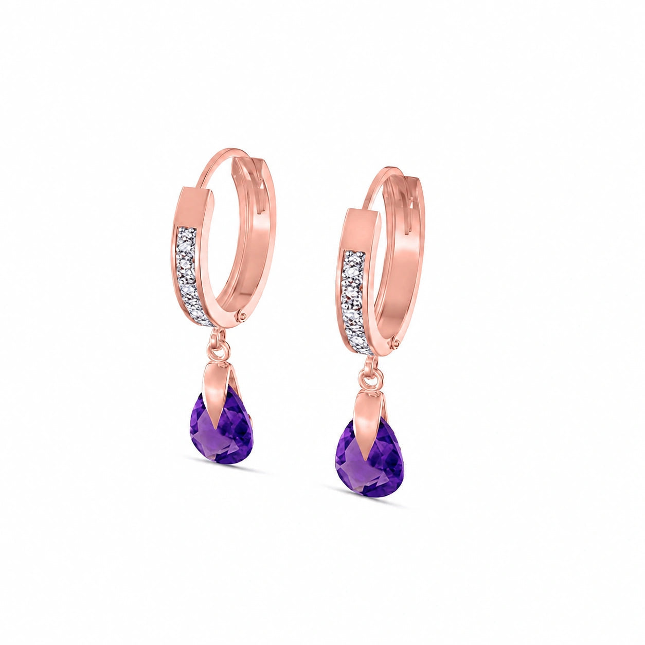 Rose Gold Diamond & Amethyst — Mariaarabella