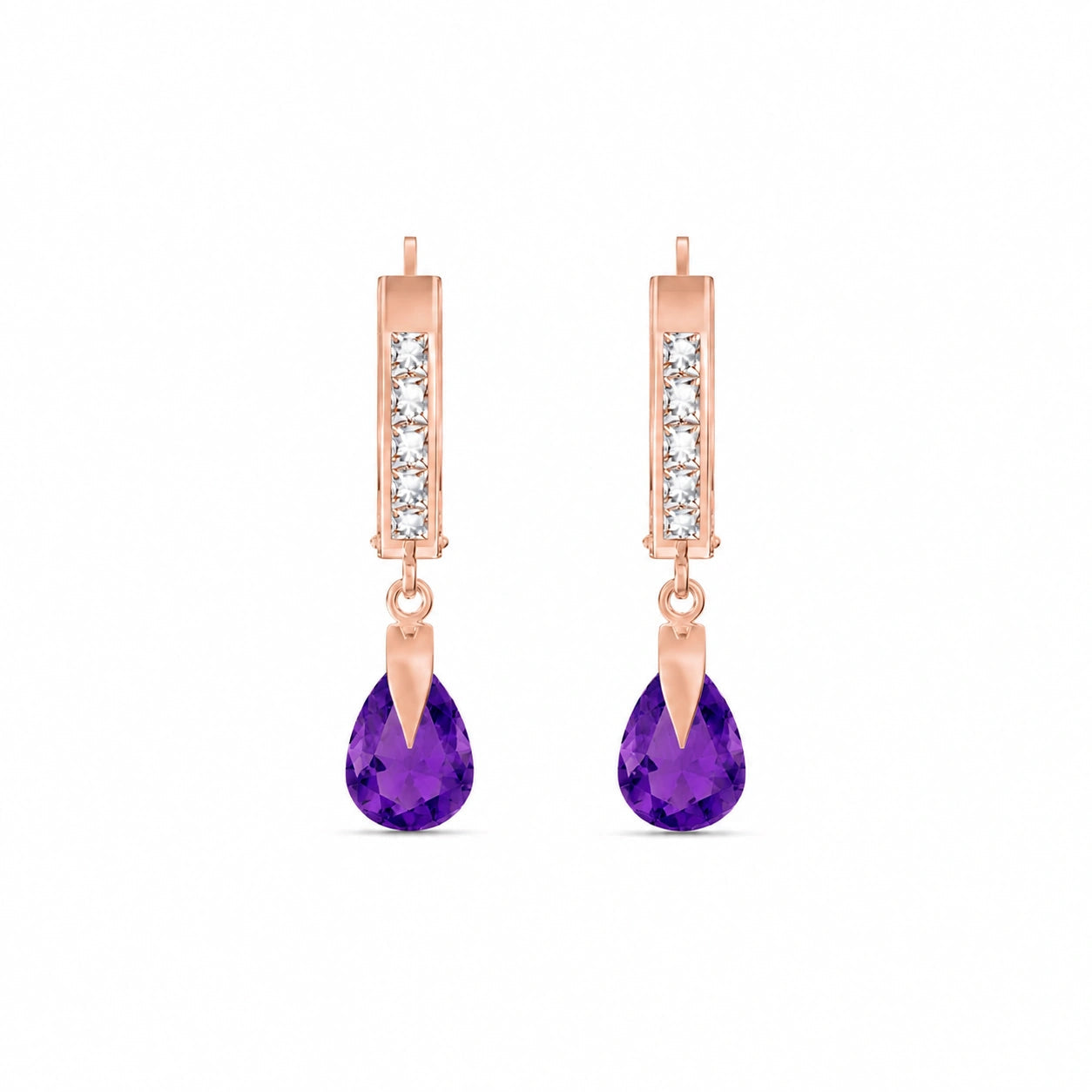 Rose Gold Diamond & Amethyst — Mariaarabella