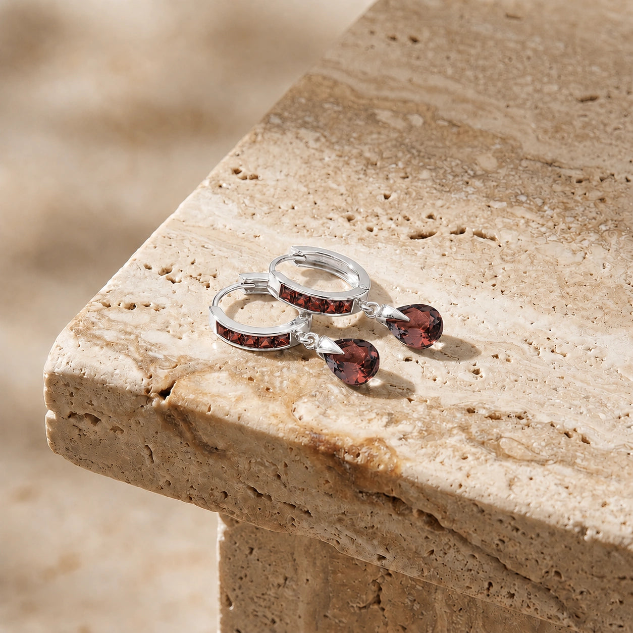 White Gold Garnet — Mariaarabella