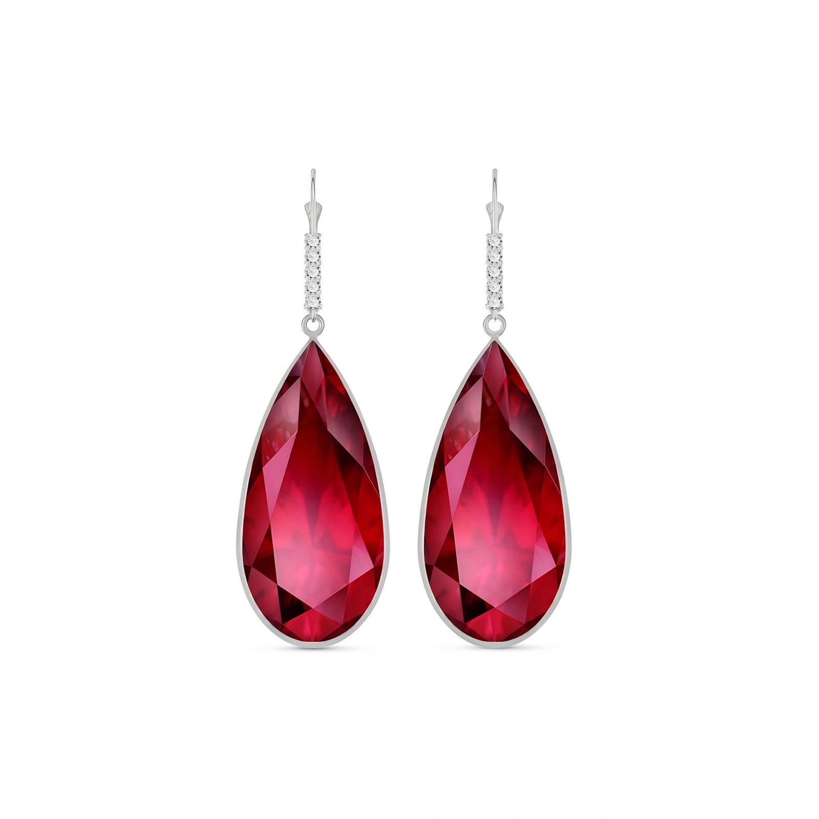 White Gold Ruby & Diamond — Mariaargentina