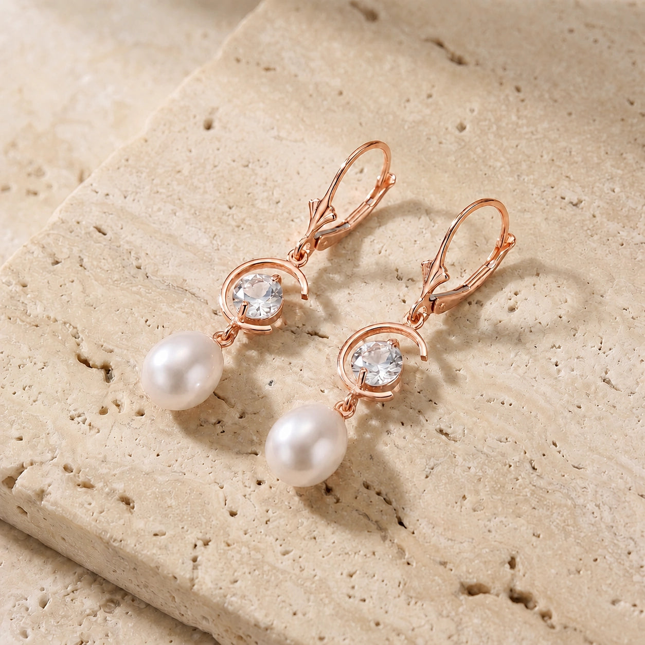 Rose Gold Pearl & Diamond — Mariaarmida
